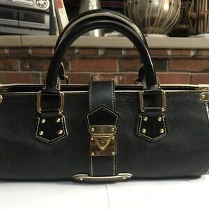 Louis Vuitton Black Suhali Leather L'Epanoui PM Bag